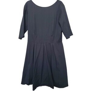 Mint Limit Black 3/4 Sleeve Midi Dress Size XXL